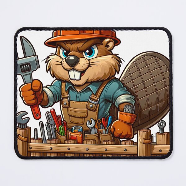 Item preview, Master Builder Beaver - Construction Pro designed and sold by dungeonwarriors.