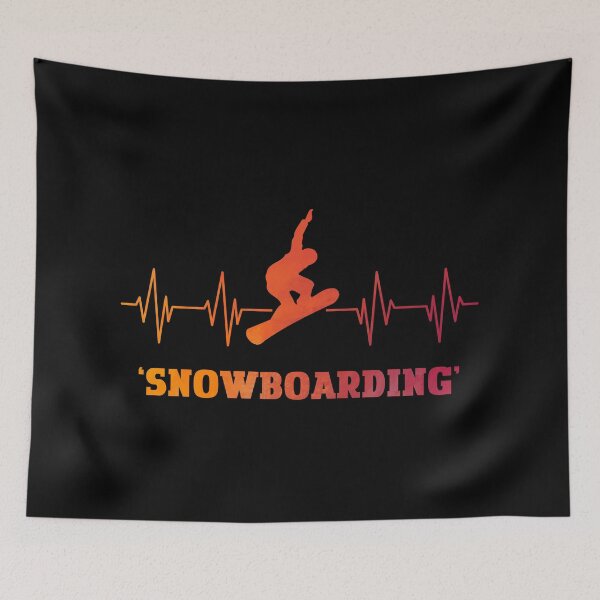 Artikelvorschau, Snowboarding Heartbeat - Heartbeat Snowboarder entworfen und verkauft von YerrouDesing.