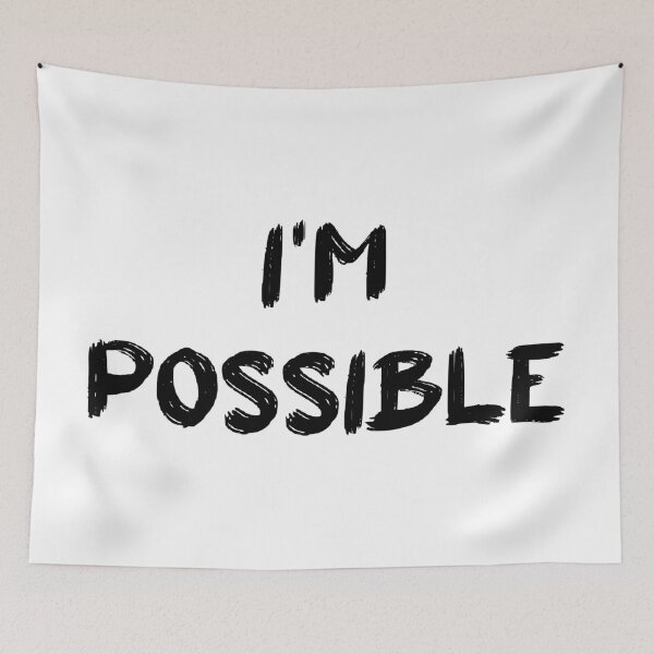 Item preview, ' I'm Possible ' Quote : Inspire and Elevate Your Spirit designed and sold by ZagoraShopMaroc.