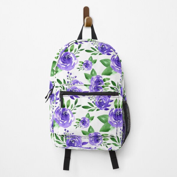 Item preview, Purple watercolor roses print designed and sold by pinkyfish1010.