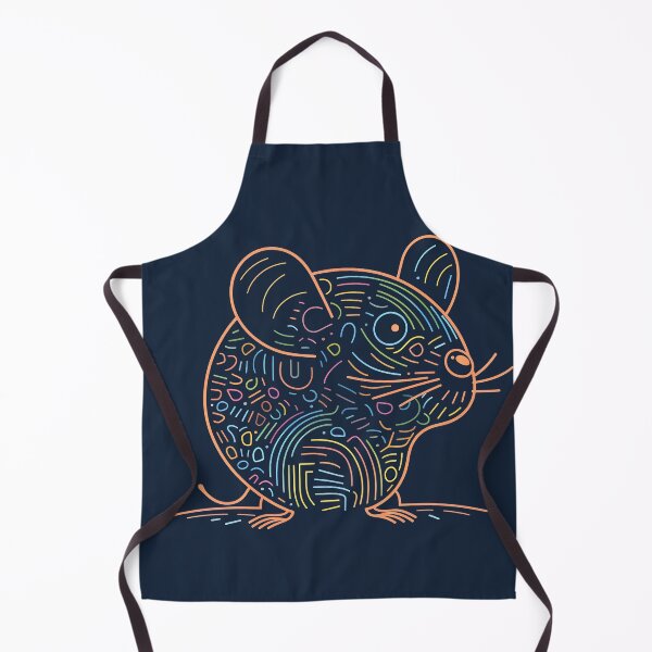 Item preview, Colorful mouse as linen art designed and sold by randrdesign.