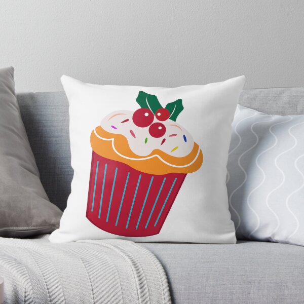 Cupcake Violet Throw Pillow By All About Vibe