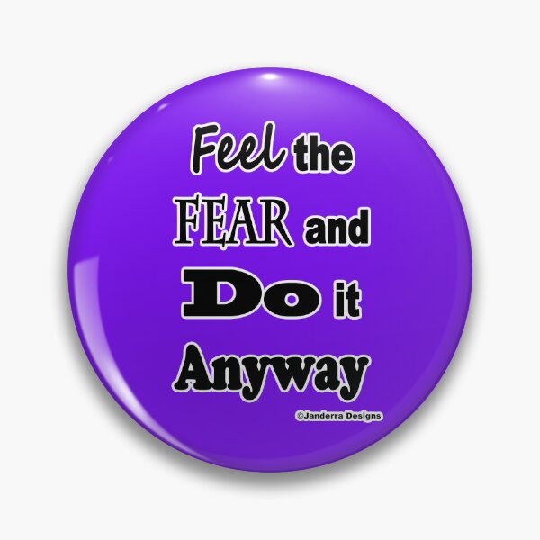 Item preview, Feel the fear and do it anyway Purple designed and sold by JanderraDesigns.