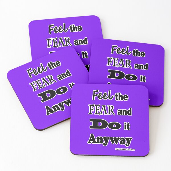 Item preview, Feel the fear and do it anyway Purple designed and sold by JanderraDesigns.