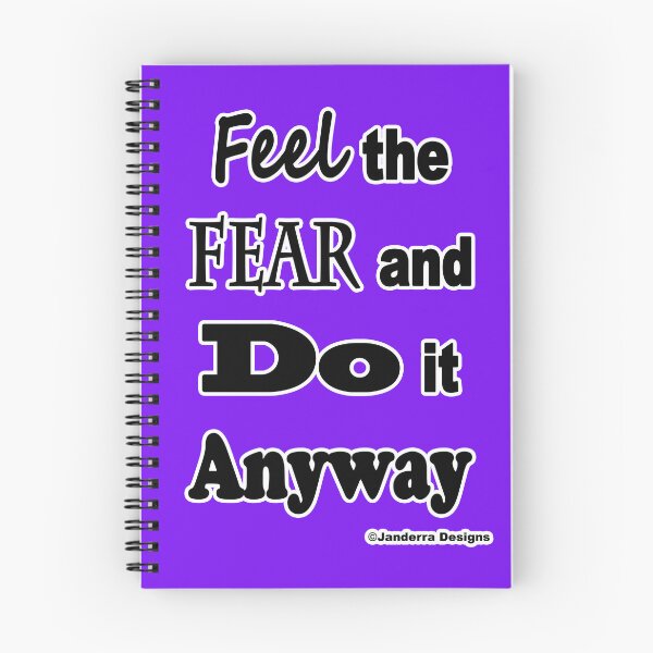 Item preview, Feel the fear and do it anyway Purple designed and sold by JanderraDesigns.