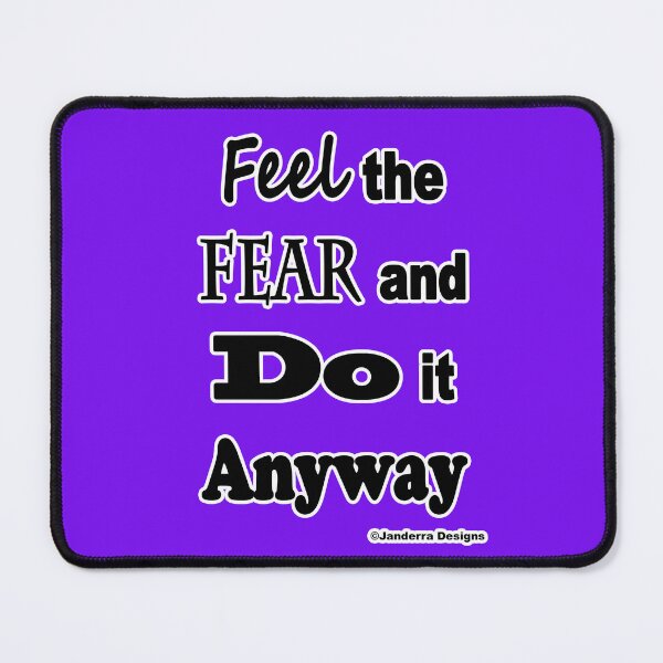 Item preview, Feel the fear and do it anyway Purple designed and sold by JanderraDesigns.