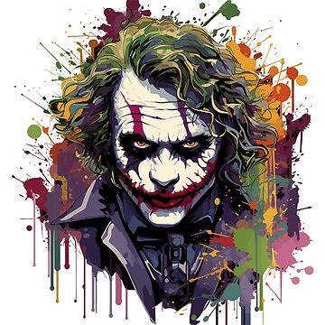 Artwork thumbnail, The Iconic Heath Ledger Joker: Unleash Chaos with this Exclusive Design #5 by ZADpro