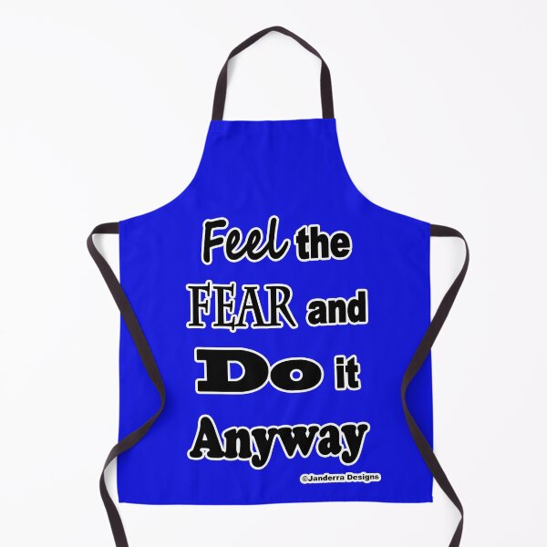 Item preview, Blue Feel the fear and do it anyway designed and sold by JanderraDesigns.