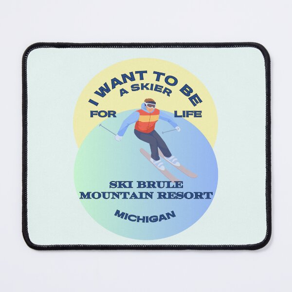 Item preview, Ski Brule Michigan.  Gift Ideas For The Ski Enthusiast. designed and sold by LindaLG.