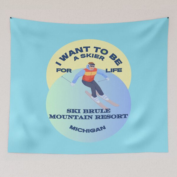 Item preview, Ski Brule Michigan.  Gift Ideas For The Ski Enthusiast. designed and sold by LindaLG.