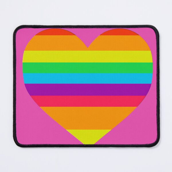 Item preview, Rainbow heart on pink designed and sold by Photopat.