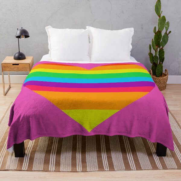 Item preview, Rainbow heart on pink designed and sold by Photopat.
