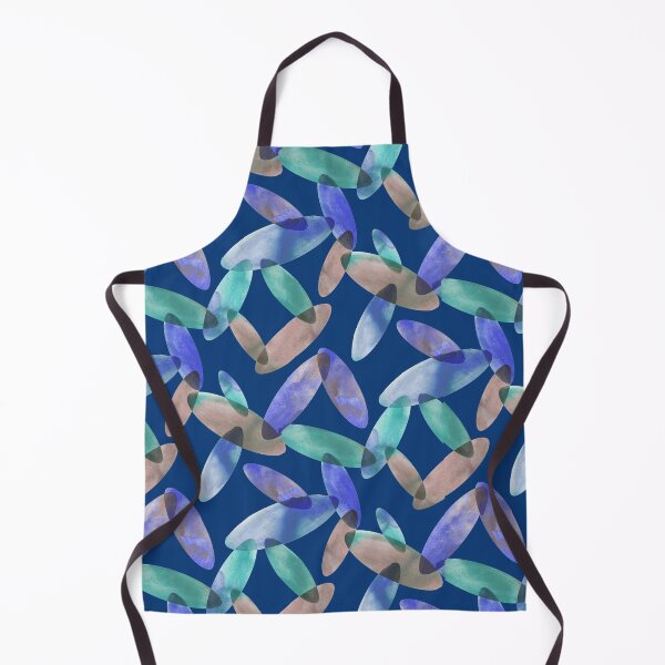Item preview, Oval shape watercolor blue designed and sold by Alessandro Remo Mazzoni Remotextiles.
