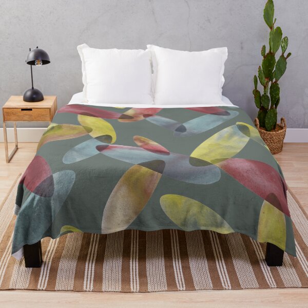 Item preview, Oval shape watercolor green gray designed and sold by Alessandro Remo Mazzoni Remotextiles.