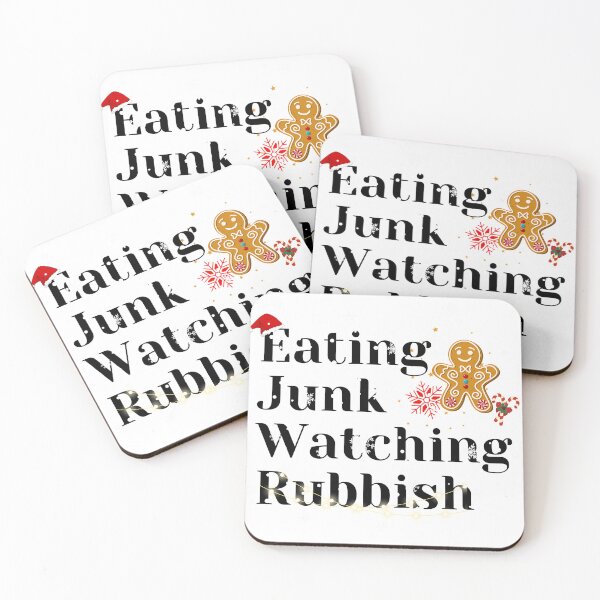 Item preview, Eating Junk and Watching Rubbish designed and sold by MushroomHut.