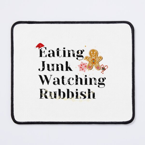 Item preview, Eating Junk and Watching Rubbish designed and sold by MushroomHut.