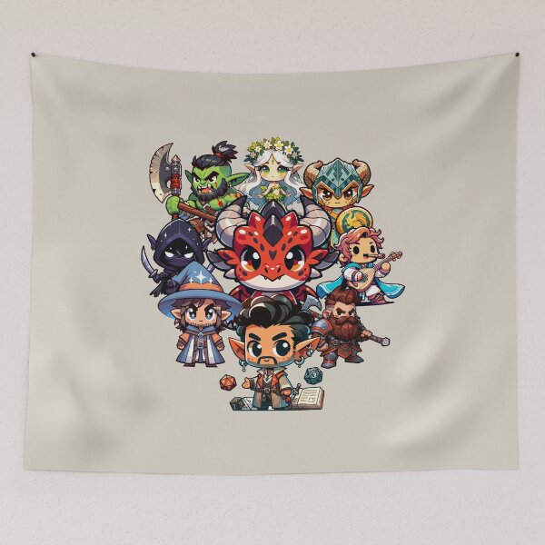 Item preview, Cool Fantasy Characters - The Epic Quest designed and sold by Monkey-Bar.