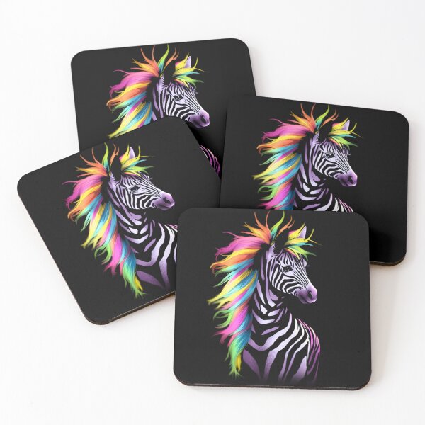 Item preview, Rainbow Mane Zebra Shirt Design by Zeesdesign on Redbubble designed and sold by ZEESDESIGN.