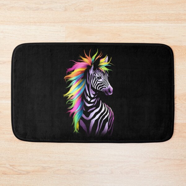 Item preview, Rainbow Mane Zebra Shirt Design by Zeesdesign on Redbubble designed and sold by ZEESDESIGN.