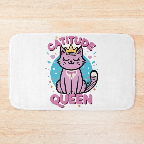 Item preview, Catitude Queen（pink） designed and sold by SiMinDesigns.