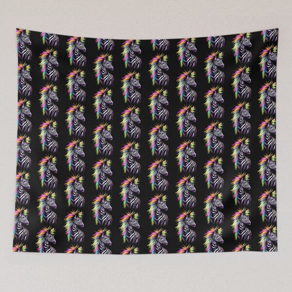 Item preview, Rainbow Mane Zebra Shirt Design by Zeesdesign on Redbubble designed and sold by ZEESDESIGN.