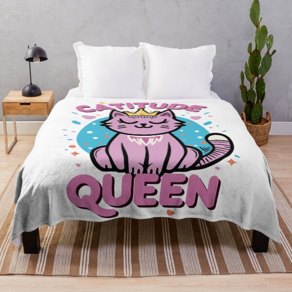 Item preview, Catitude Queen（pink） designed and sold by SiMinDesigns.