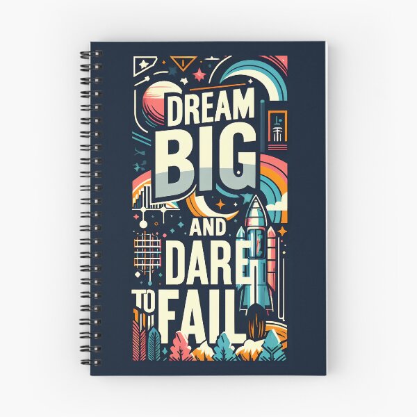 Item preview, Dream big and dare to fail, typography designed and sold by maxmaj.