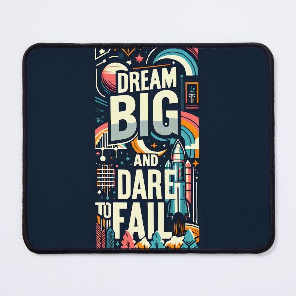 Item preview, Dream big and dare to fail, typography designed and sold by maxmaj.