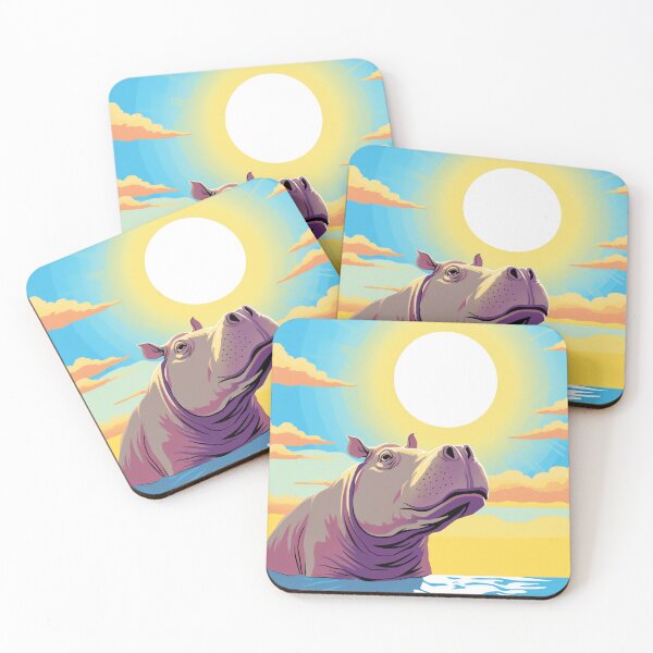 Item preview, Hippo Happiness, Majestic Beauty Under a Blue Sky designed and sold by WILDEVIOLET.