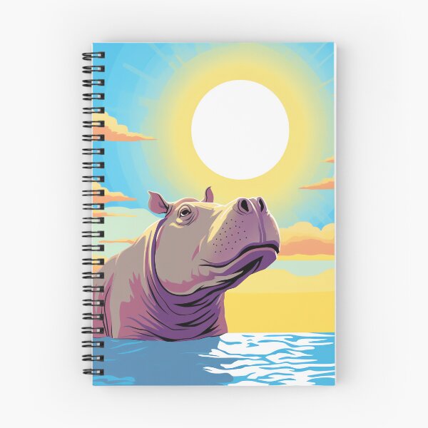 Item preview, Hippo Happiness, Majestic Beauty Under a Blue Sky designed and sold by WILDEVIOLET.