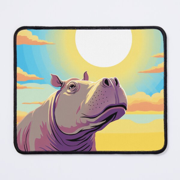 Item preview, Hippo Happiness, Majestic Beauty Under a Blue Sky designed and sold by WILDEVIOLET.