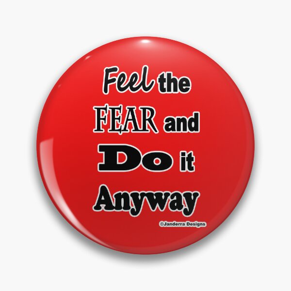 Item preview, Red Feel the fear and do it anyway designed and sold by JanderraDesigns.