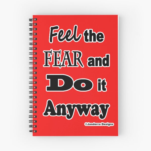 Item preview, Red Feel the fear and do it anyway designed and sold by JanderraDesigns.