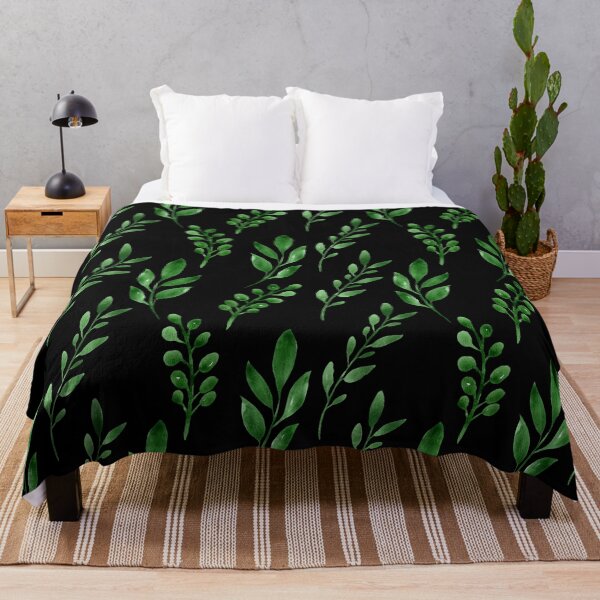 Item preview, Elegant green leaves pattern designed and sold by pinkyfish1010.