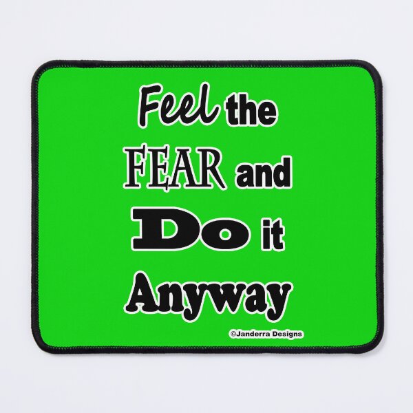Item preview, Green Feel the fear and do it anyway designed and sold by JanderraDesigns.