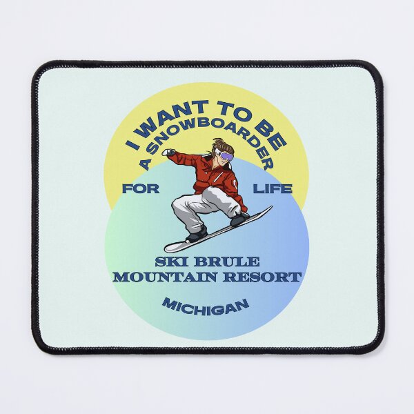Item preview, Ski Brule Michigan. Snowboarding. Gift Ideas For The Ski Enthusiast. designed and sold by LindaLG.