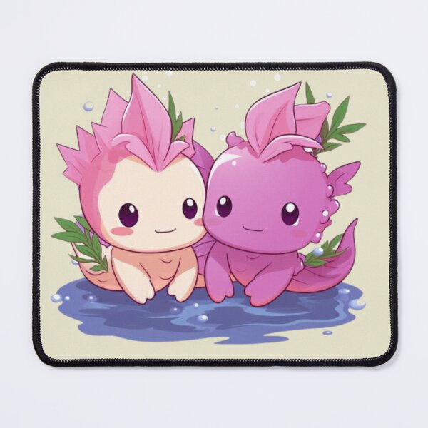 Item preview, Happy Kawaii Axolotl Couple Art Classic T-Shirts designed and sold by Modtanoydesign.