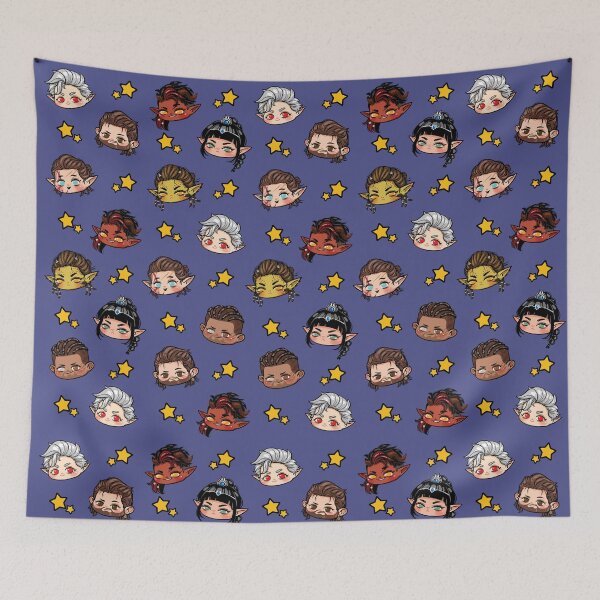 Item preview, Baldur's Gate 3 Companions (Purple) designed and sold by Kino Art.