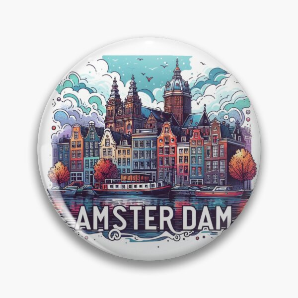 Item preview, Amsterdam Nethrlands Watercolor designed and sold by PaintMeWorld.