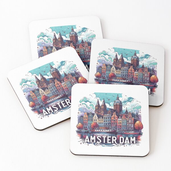Item preview, Amsterdam Nethrlands Watercolor designed and sold by PaintMeWorld.