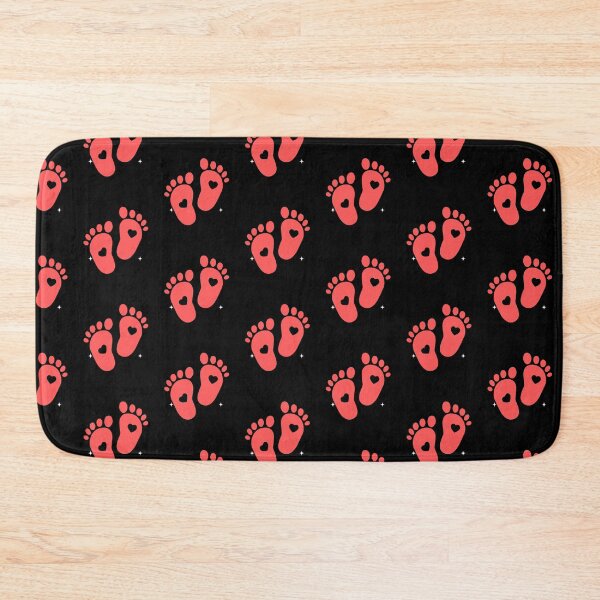Item preview, Baby Footprint Red Color Heart: Newborn Baby Feet designed and sold by InkPrintables.
