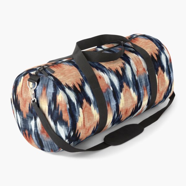Item preview, Orange and Indigo Tribal Ikat Pattern by Bossy Cat Home designed and sold by BossyCatHome.