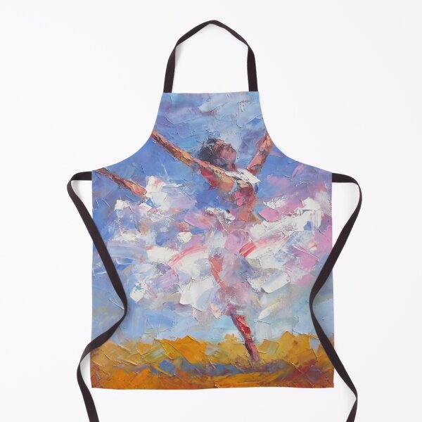 Item preview, Ballet dancer, ballerina on a blue background, abstract painting designed and sold by clon-dot-net.