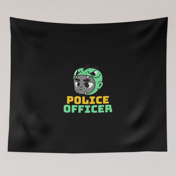 Item preview, Police Officer Design with Tiny Character designed and sold by PRIVARSHU.