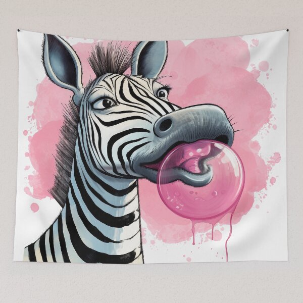 Item preview, Bubblegum and the Stripped Zebra designed and sold by WhatThePawArts.