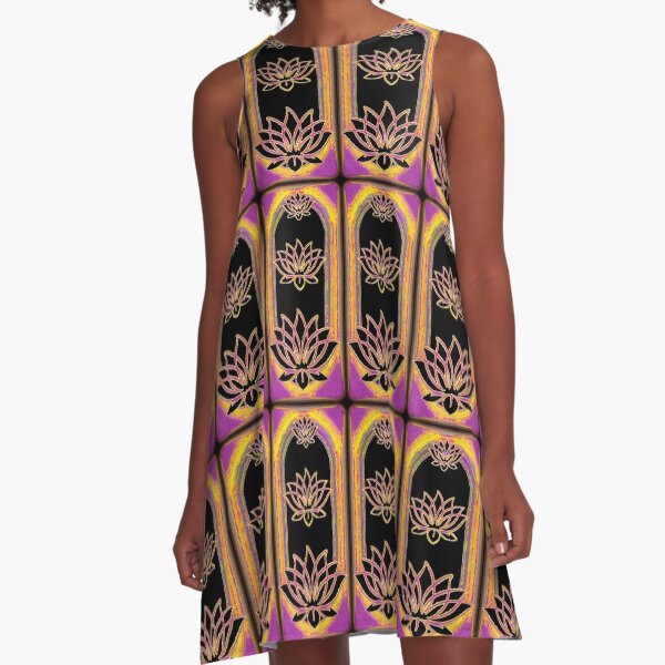 The Magical Lotus Emanation A-Line Dress