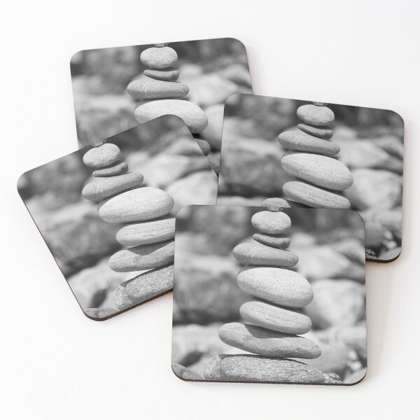 Item preview, Cairn on the Beach Rossnowlagh bw designed and sold by eddiebarronshop.