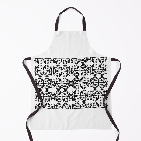 Item preview, Black hand drawn line spiral repeat patter, basic vintage structures designed and sold by pipikijung.