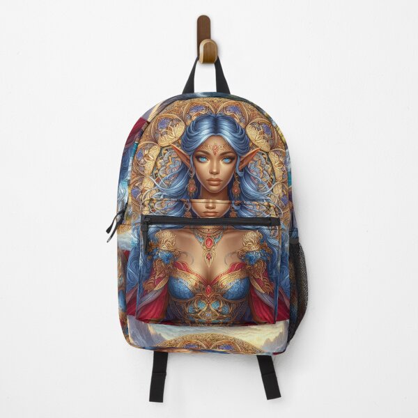 Item preview, Sovereign Elf: Mandala Portrait designed and sold by Guia de Vida.