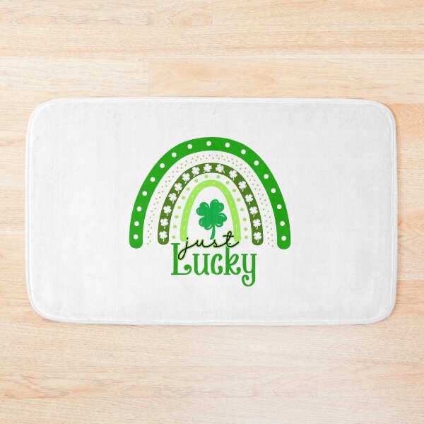 Item preview, Just Lucky Green Rainbow St Patricks Day designed and sold by CheekyChimpCo.